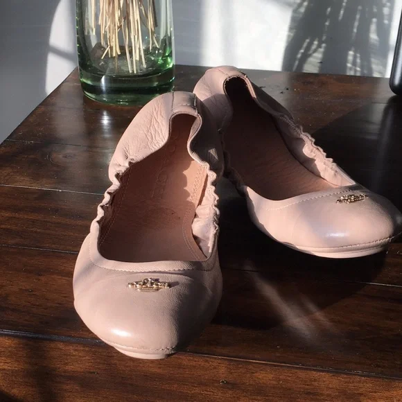 Coach Shoes Coach Bonnie Leather Ballet Flats Poshmark